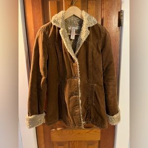 Abercrombie & Fitch Corduroy and Shearling Penny Lane Jacket
